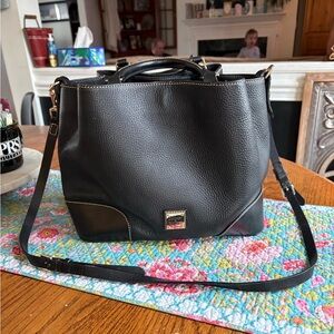 Dooney and Bourke Black Leather Shoulder Bag